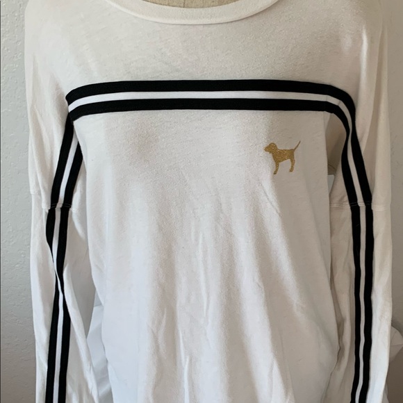 PINK Victoria’s Secret Bling Dog Logo Shirt - Picture 1 of 4